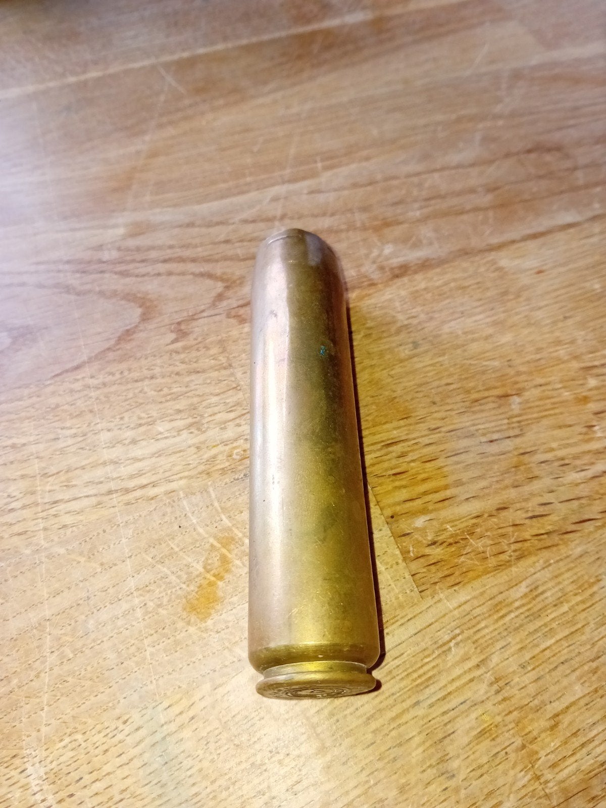 ​WO2 Amerikaanse .50 Caliber Huls (12.7mm, 1945) – Vrij te b, Ophalen of Verzenden, Landmacht, Amerika, Hulzen of Bodemvondsten
