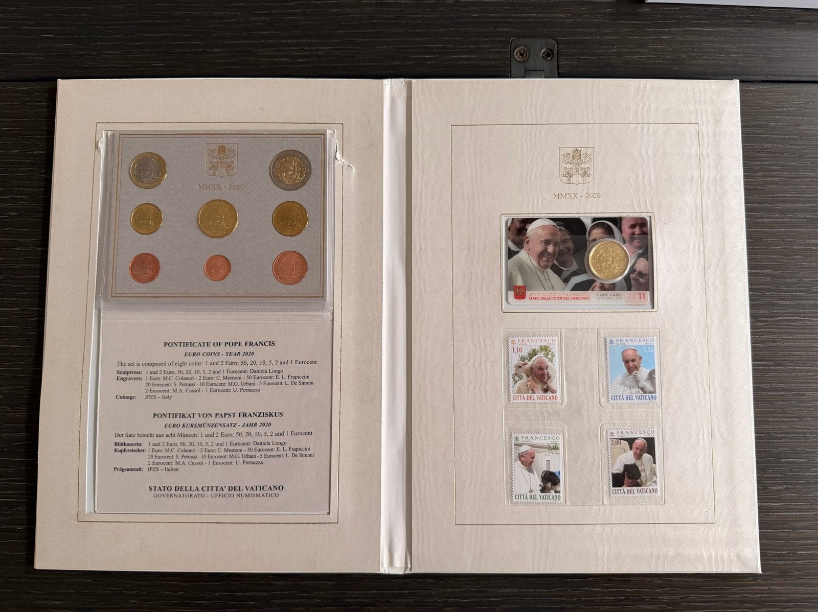 Officiële Vaticaan Numismatische Set 2020 (MMXX), Postzegels en Munten, Ophalen of Verzenden, Vaticaanstad, Overige waardes