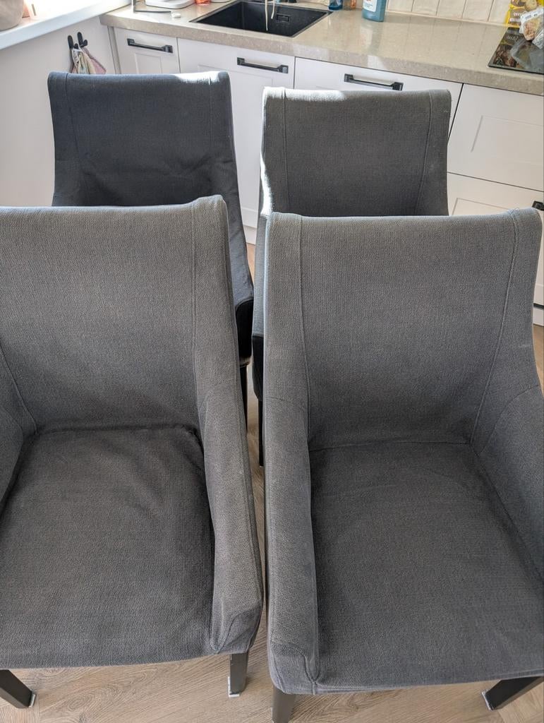 Zeer nette Ikea Sakarias eetkamerstoelen (4x), Huis en Inrichting, Stoelen, Ophalen of Verzenden, Zo goed als nieuw, Vier, Stof