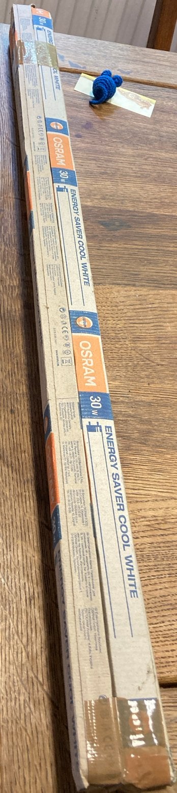 OSRAM 30W Energy Saver Cool White Spaarlampen (2 stuks), Ophalen of Verzenden, Nieuw, 30 tot 60 watt, Spaarlamp