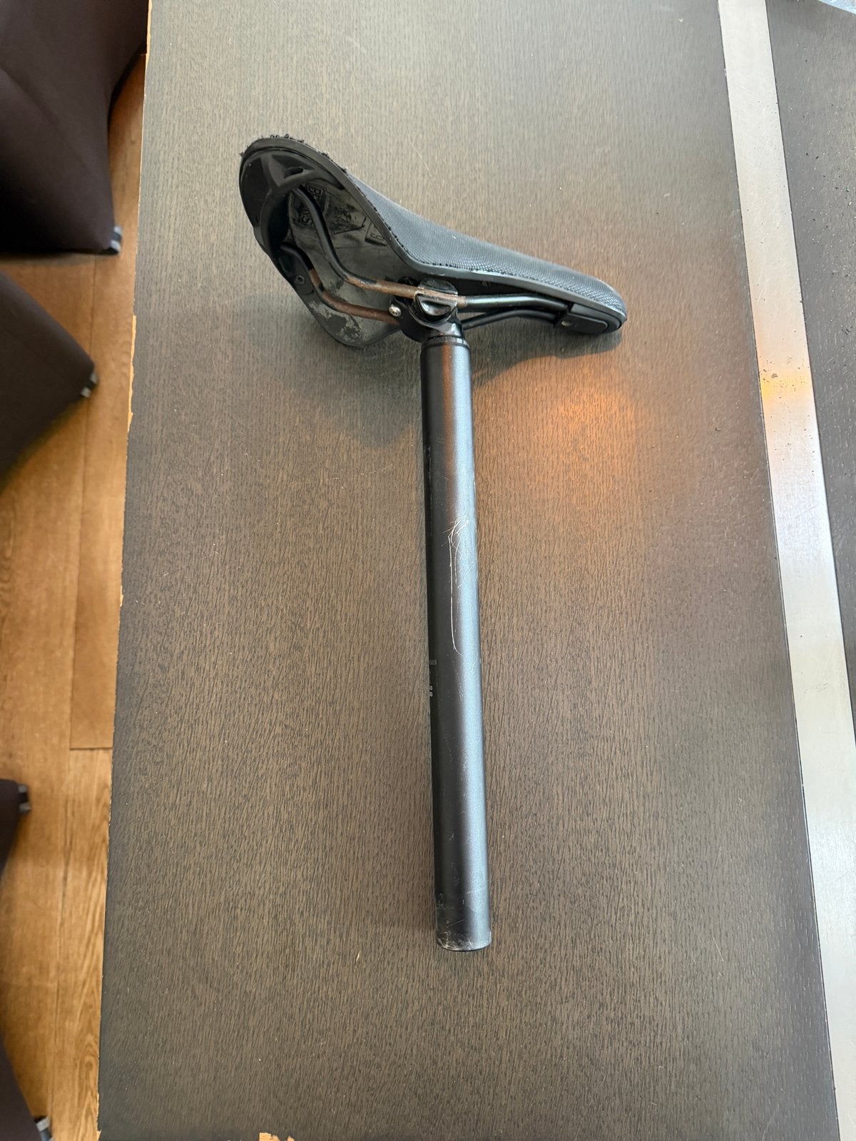 VanMoof S3 zadelpen met Brooks C19 zadel, Elektrische fiets, Gebruikt, Ophalen of Verzenden, Zadel