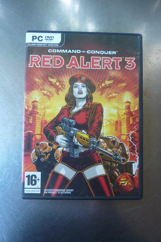 Red Alert 3, Spelcomputers en Games, Games | Pc, Avontuur en Actie, Online, Gebruikt, 1 speler