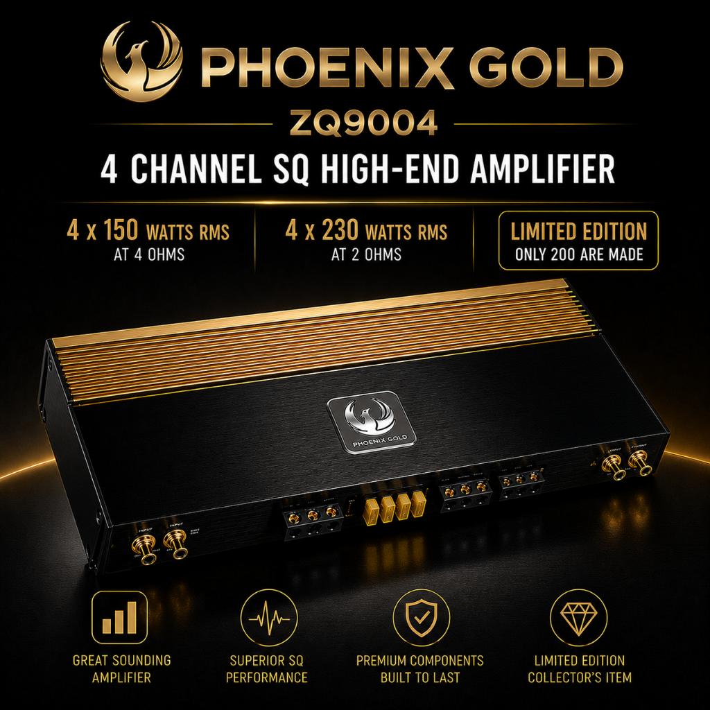Phoenix Gold ZQ9004 high end SQ versterker, Hifi-Focus, Aalsmeerderweg 173 1432 CL, Aalsmeer, Nieuw, Ophalen of Verzenden
