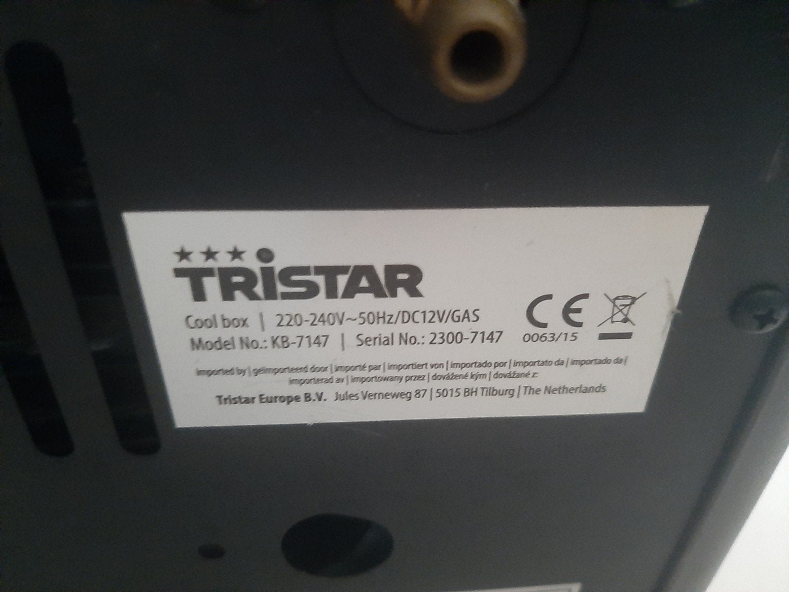 Tristar Supercool 45 EGP Koelbox - Model KB-7147, Caravans en Kamperen, Ophalen, Gebruikt, Koelbox, Elektrisch