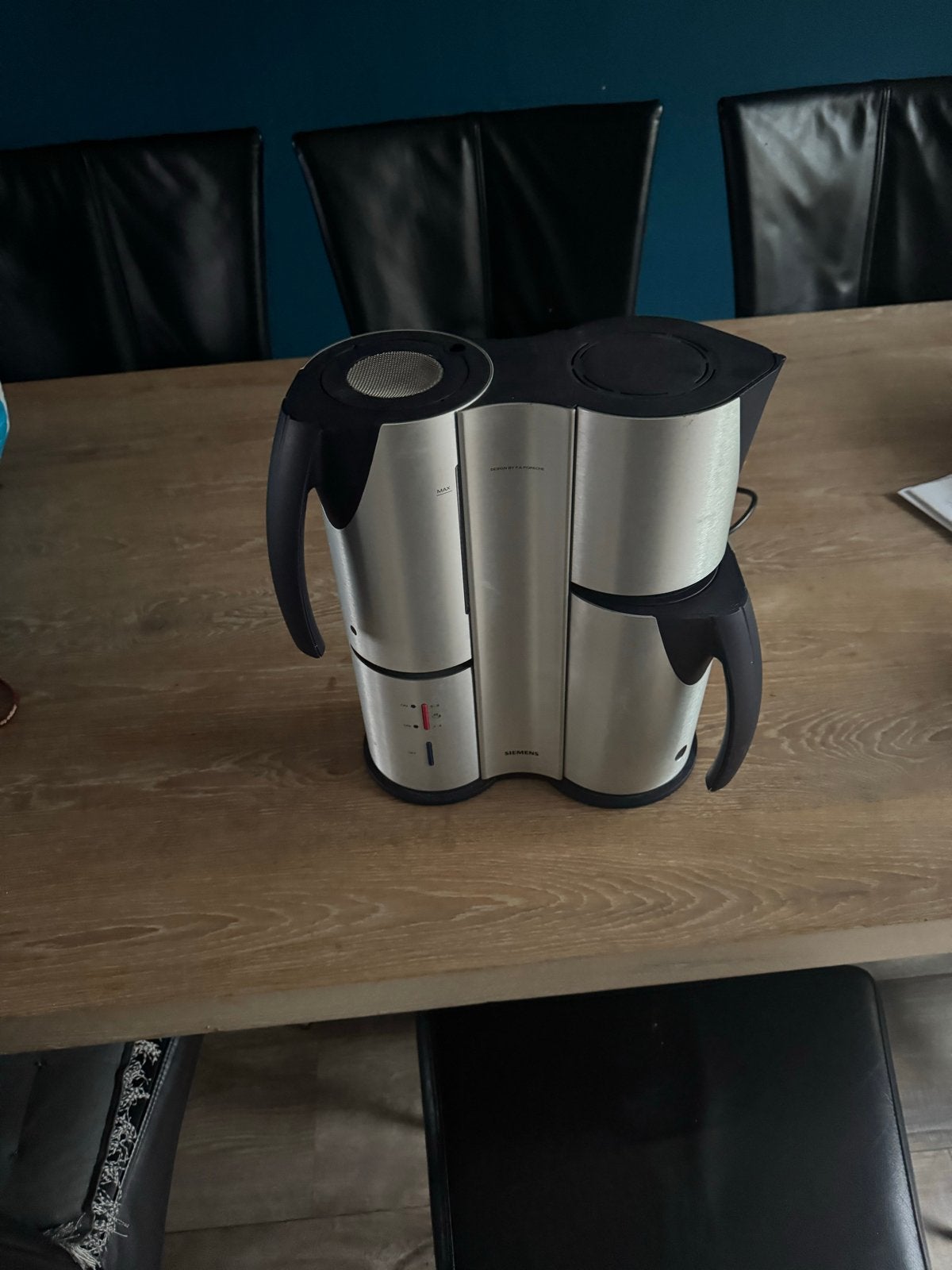 Siemens Porsche Design koffiezetapparaat, Koffiemachine, Gemalen koffie, Ophalen of Verzenden, Zo goed als nieuw