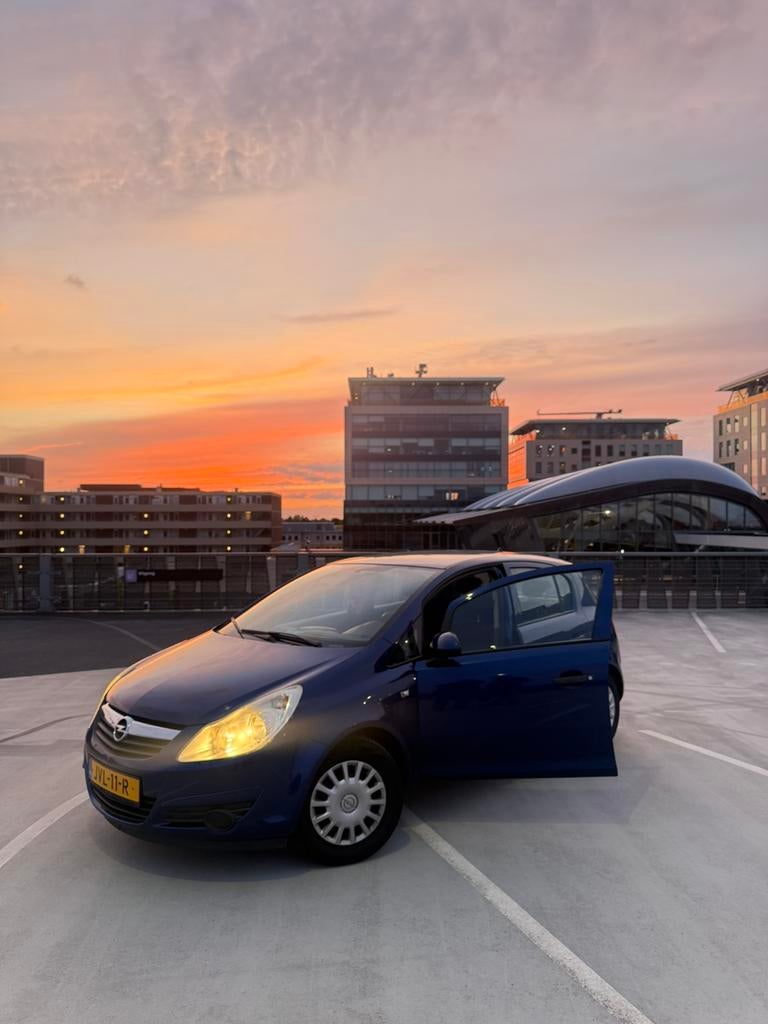 Opel Corsa 1.2 16V 5D 2008 Blauw, Voorwielaandrijving, Stof, Zwart, 4 cilinders