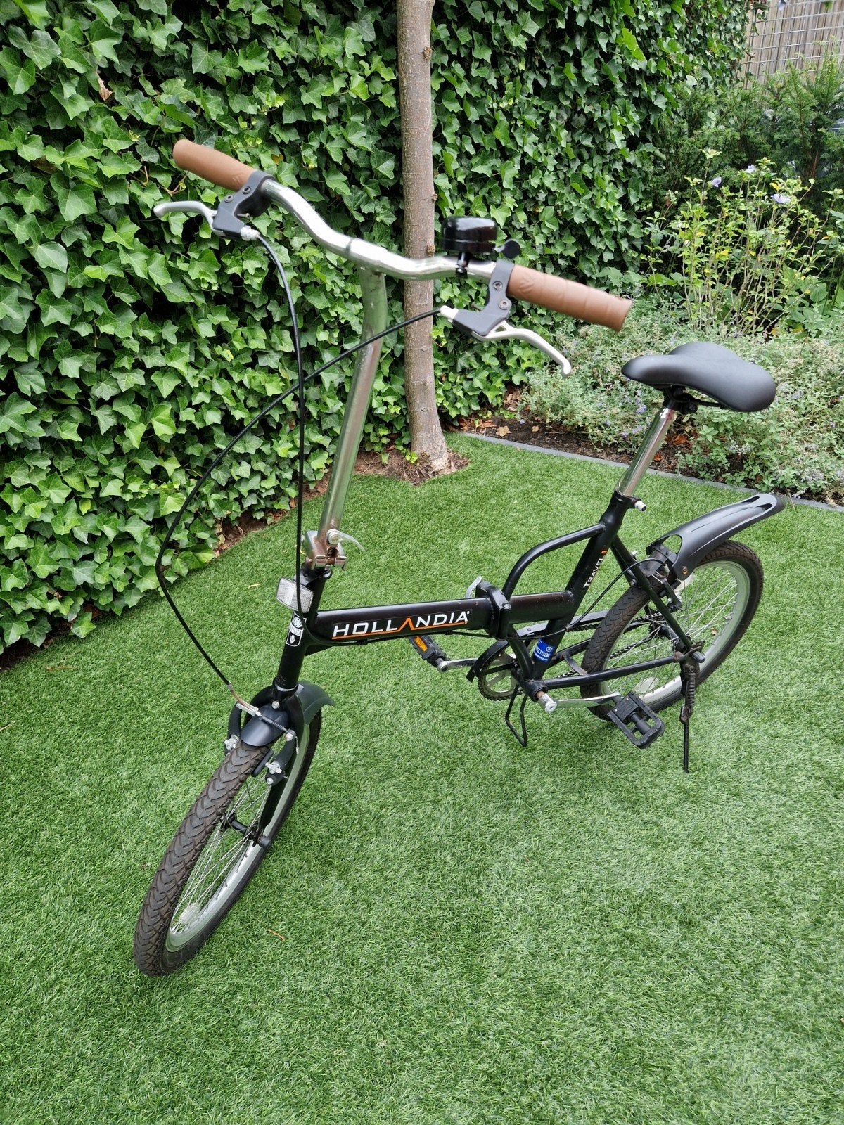Hollandia Vouwfiets zwart, Ophalen, Gebruikt, Velgrem, Hollandia