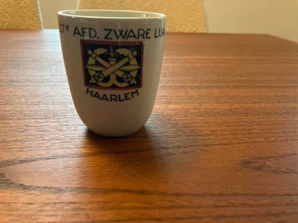 Vintage Beker 127e AFD. Zware LUA Haarlem, Verzamelen, Ophalen of Verzenden, Landmacht, Nederland