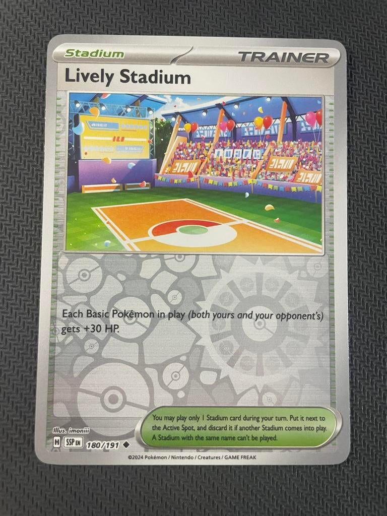 Lively Stadium 180/191 Reverse Holo Surging Sparks Packfresh, Verzenden, Zo goed als nieuw