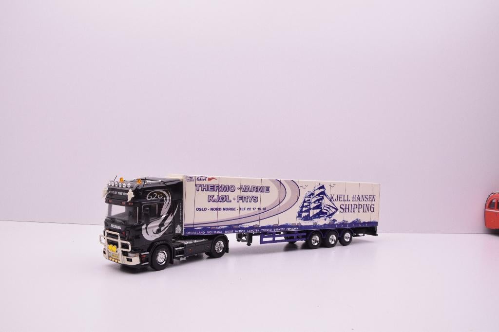 Scania R620  ''  Kjell Hansen ''  Lion car, Ophalen of Verzenden, Zo goed als nieuw, Bus of Vrachtwagen, Lion Toys