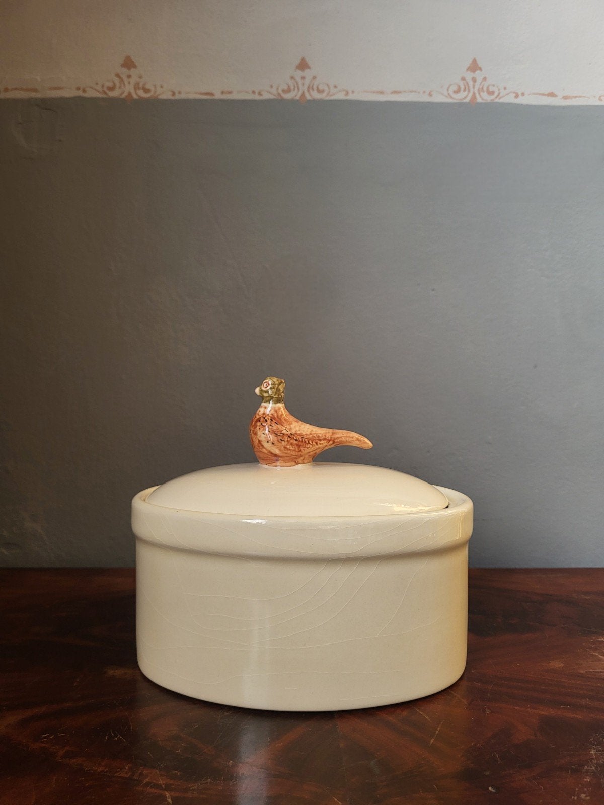 Vintage Engelse Terrine met Fazant, Ophalen of Verzenden