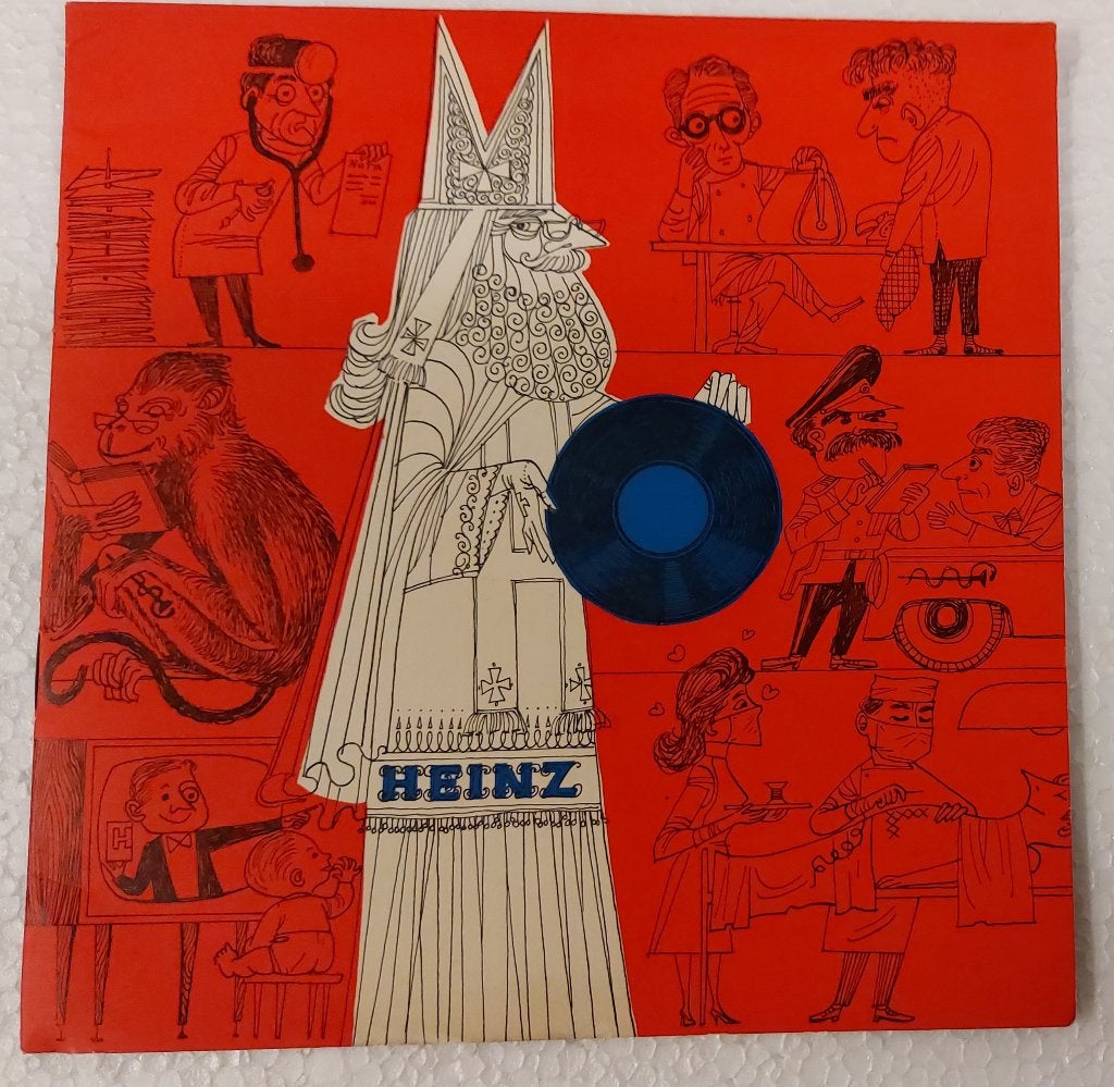 Remco Campert BOEKJE + FLEXI SINGLE Fabels Voor Dokters 1963, Inclusief boekje, Verzenden, Gebruikt, 7 inch