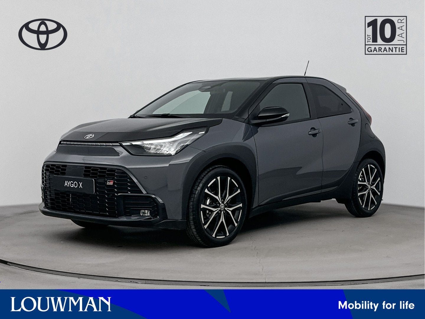 Toyota Aygo X Hybrid 115 GR Sport (bj 2026, automaat), 12 maanden, 4 stoelen, 116 pk, 1490 cc