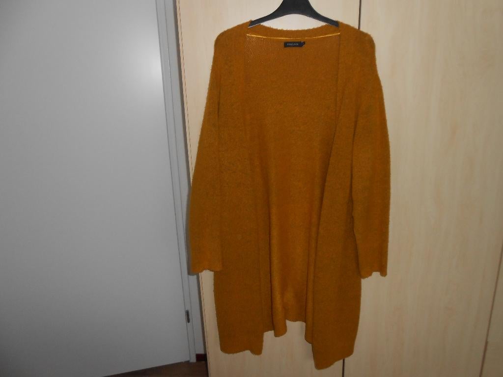 Lang okergeel vest maat L van Pescara, Kleding | Dames, Geel, Maat 42/44 (L), Pescara, Ophalen of Verzenden