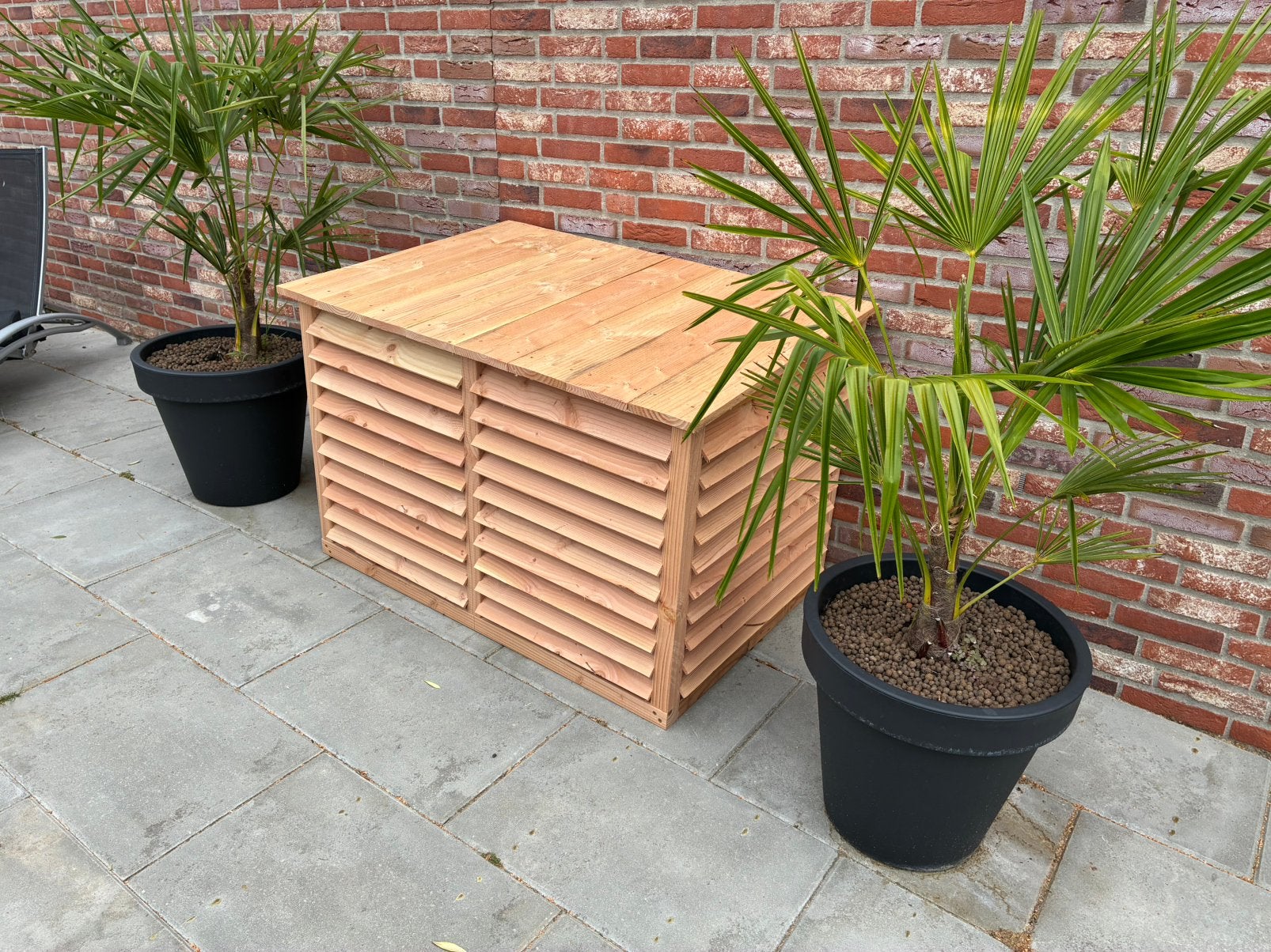 Ombouw voor de buiten unit van een airco van douglas hout, Ophalen, Nieuw, Hout, Overige typen