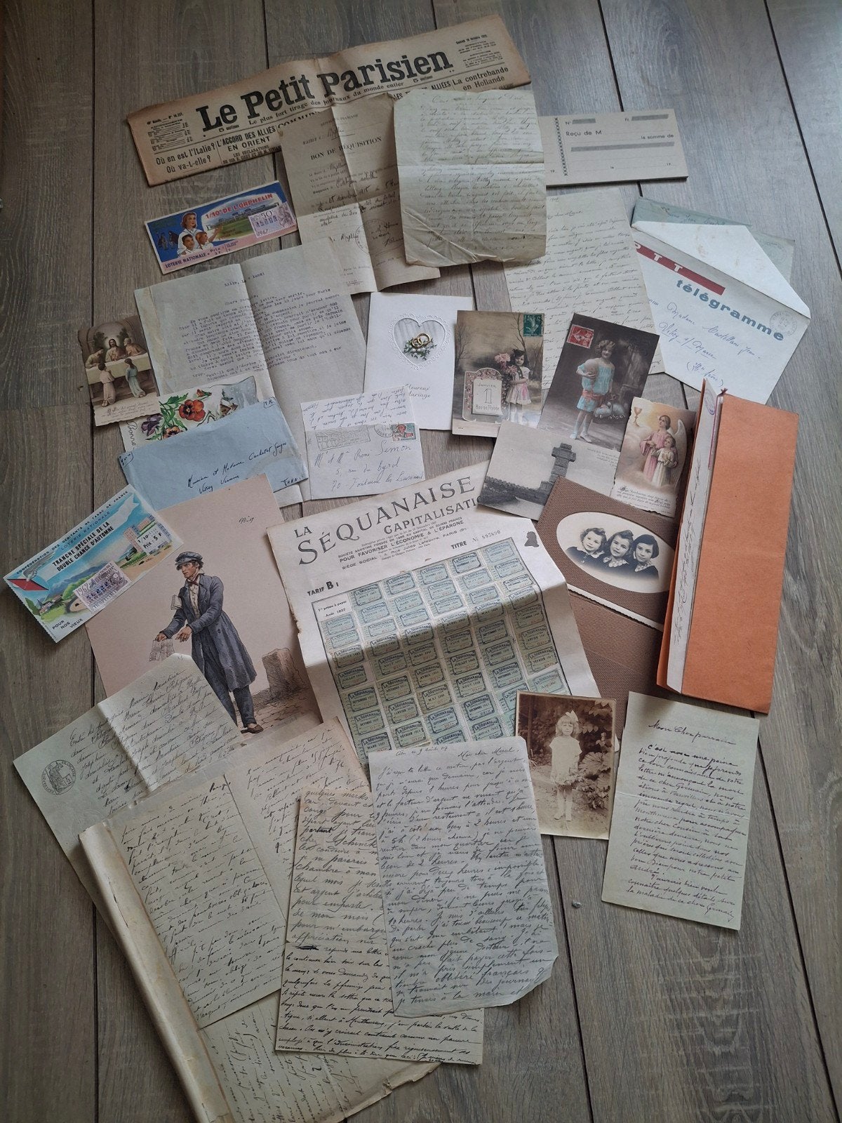 Collectie oude Franse documenten, brieven en kranten (5), Ophalen of Verzenden