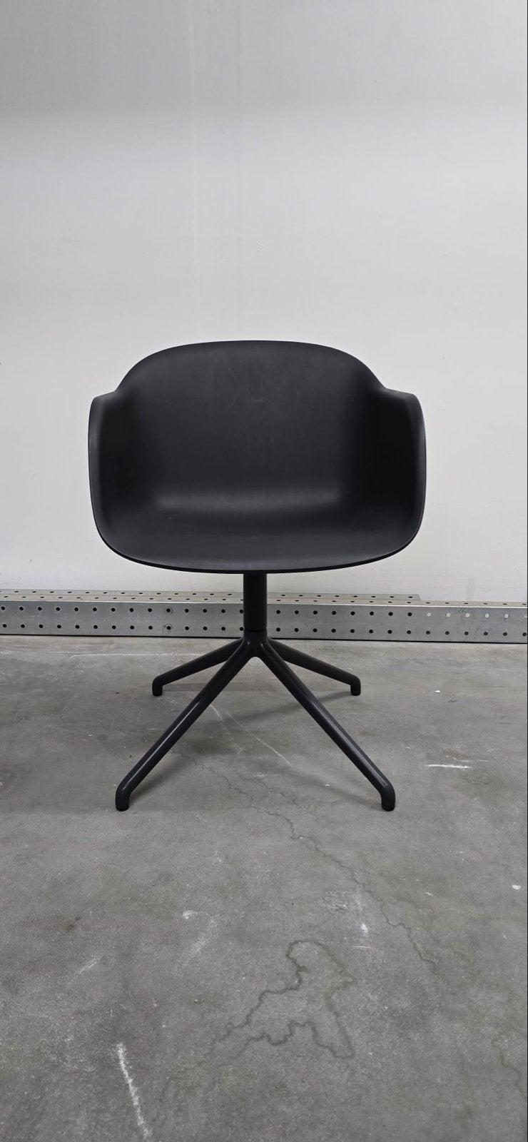 Muuto Fiber Armchair - Zwart, Nieuw in doos, Ophalen, Kunststof, Twee, Zwart
