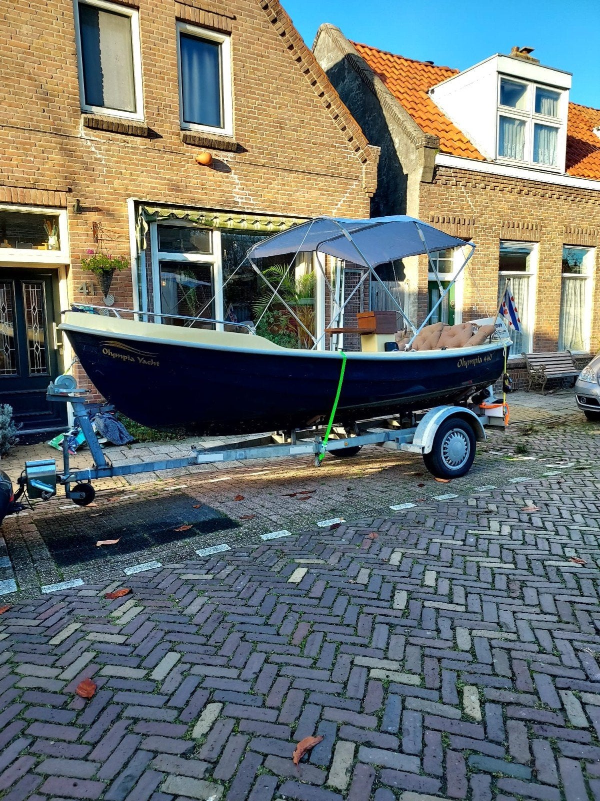 Olympia Yacht 440 met Johnson 9,9pk motor en trailer, Watersport en Boten, Overige merken, Consoleboot, Gebruikt, Ophalen of Verzenden