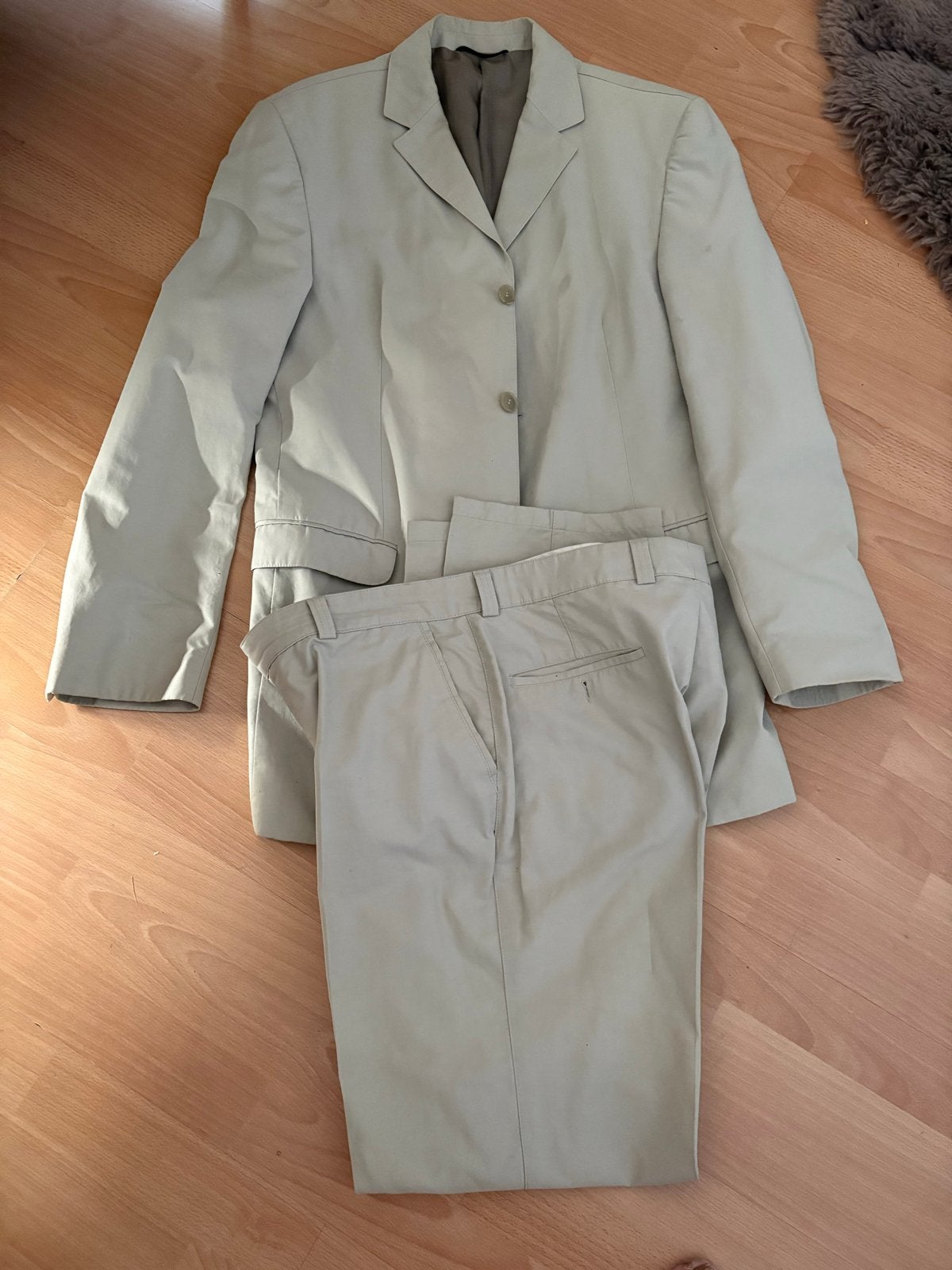Mooi heren pak maat 54, Ophalen, Zo goed als nieuw, Maat 52/54 (L), Beige