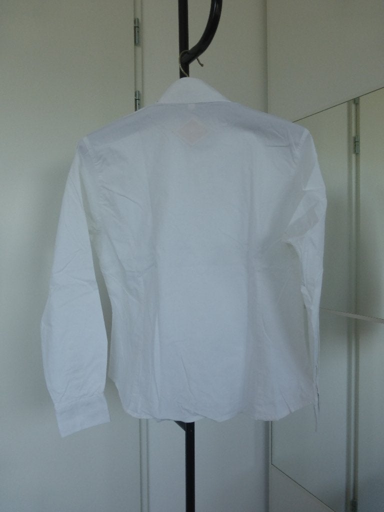 Witte wedstrijd blouse van Chamberlain Collection, Dieren en Toebehoren, Gebruikt, Overige merken, S, Bovenkleding