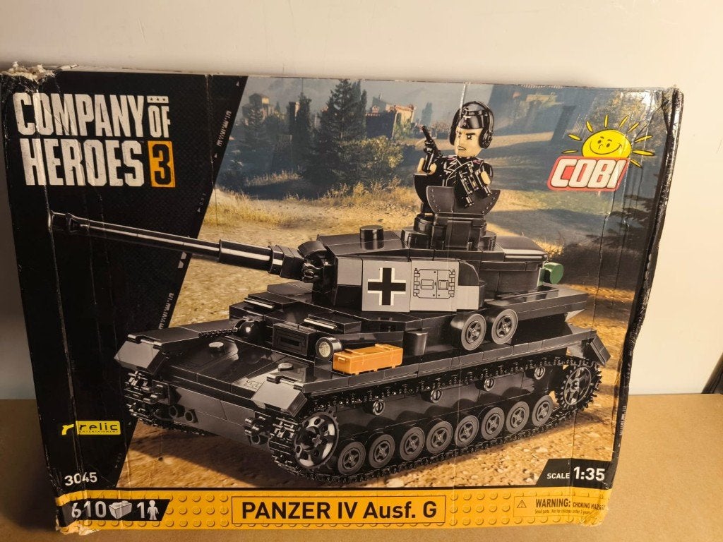 COBI Company of Heroes 3 Panzer IV Ausf. G Tank, Overige merken, Tank, 1:32 tot 1:50, Nieuw