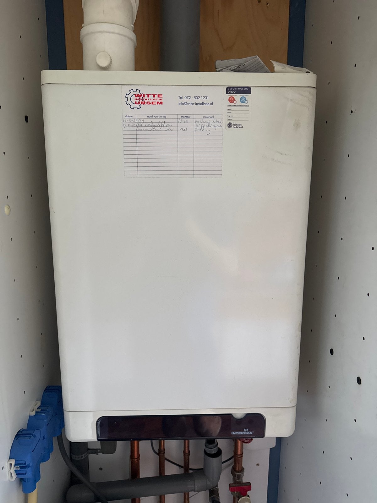 Intergas Kombi Kompakt HRE CV-ketel is al gedemonteerd, Ophalen, Gebruikt, Hoog rendement (Hr), Cv-ketel of Combi-ketel