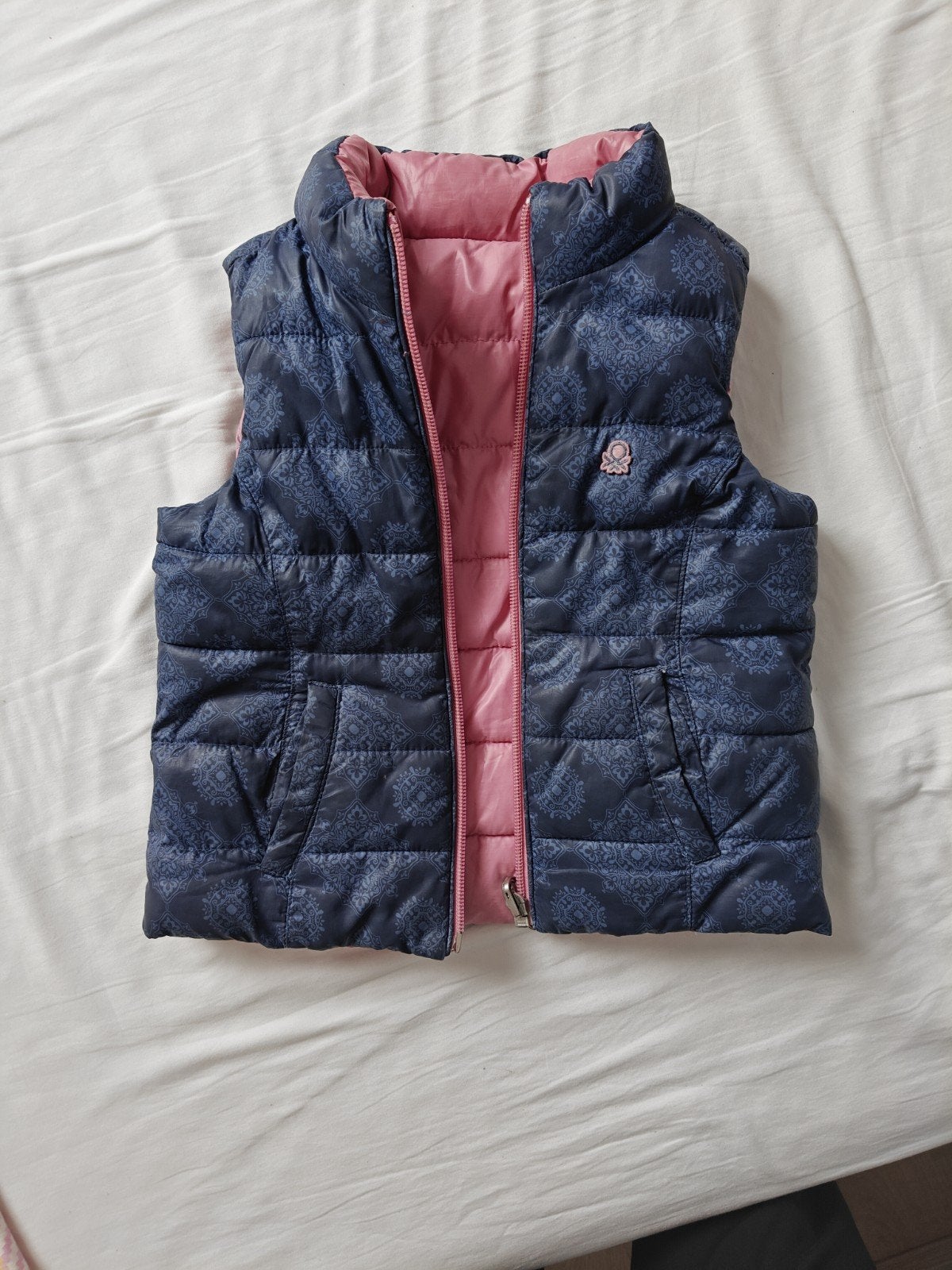 Bodywarmer Benetton, omkeerbaar, Ophalen, United Colors of Benetton, Meisje, Jasje