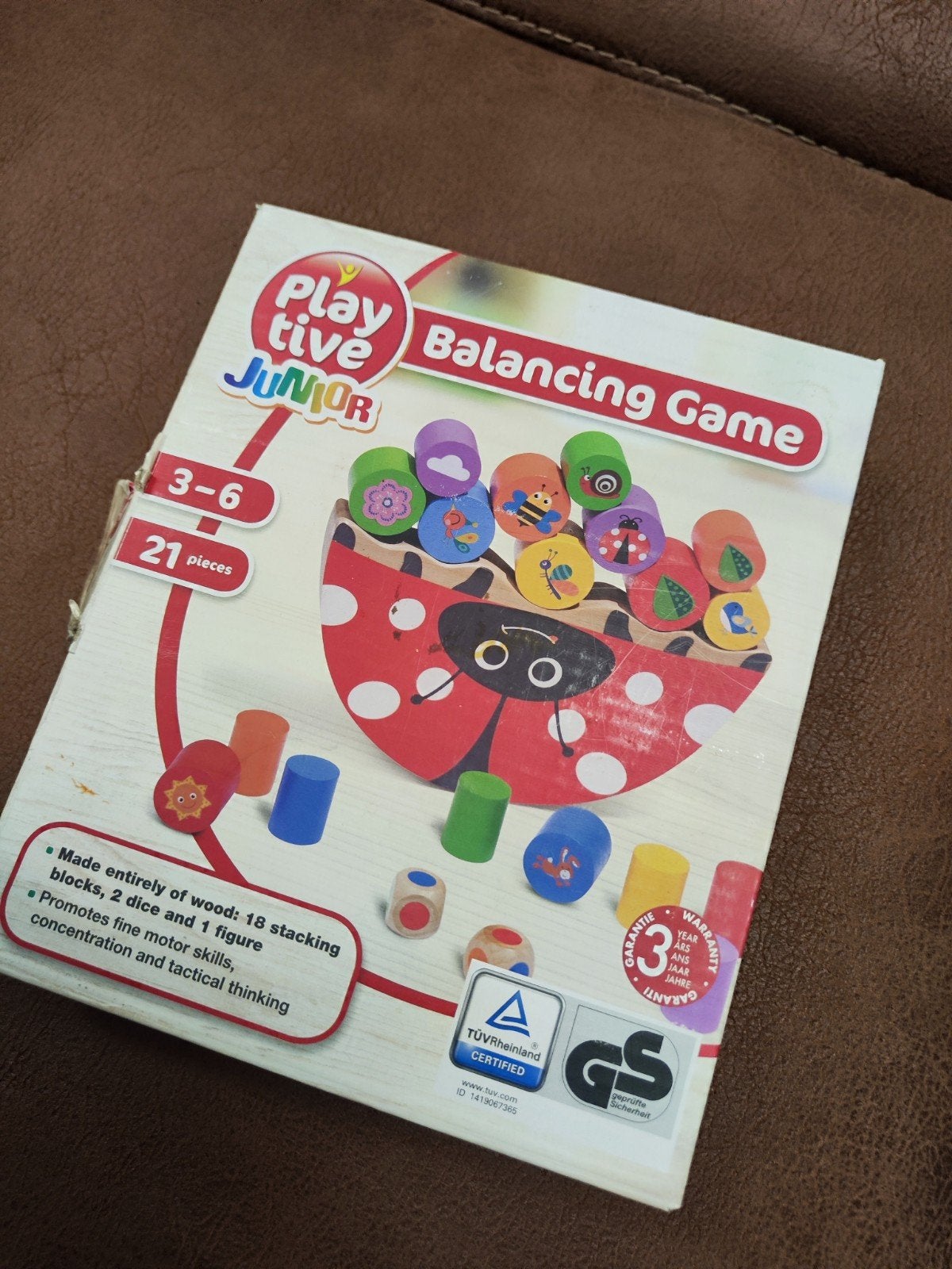 Playtive Junior Balanceringsspel Lieveheersbeestje, Kinderen en Baby's, Ophalen of Verzenden, Zo goed als nieuw, Overige typen