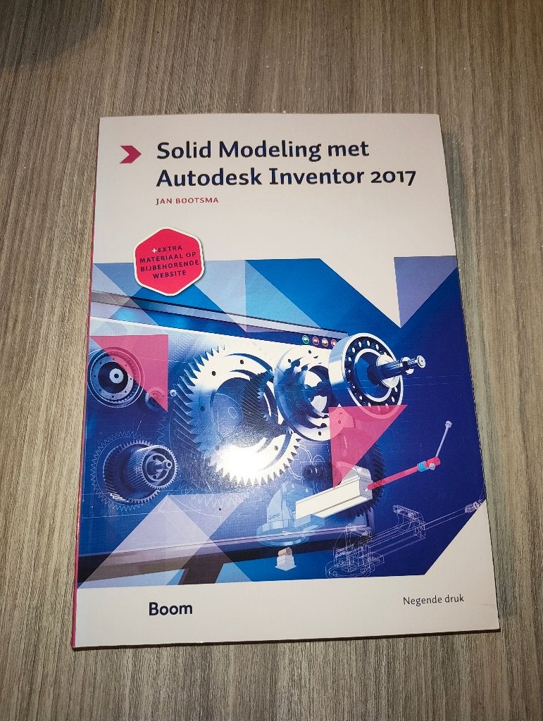 Solid Modeling met Autodesk Inventor 2017 9e druk - Bootsma, Zo goed als nieuw, Jan Bootsma, Beta, HBO