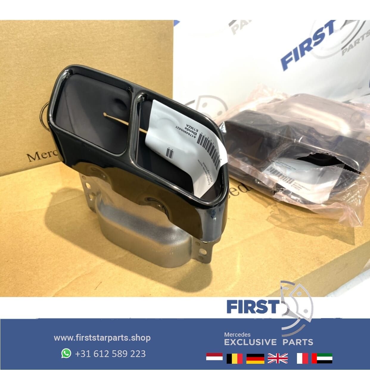 W176 A45 W117 CLA45 W156 GLA45 AMG UITLAAT SIERSTUKKEN SET Z, Gebruikt, -, Ophalen of Verzenden, -