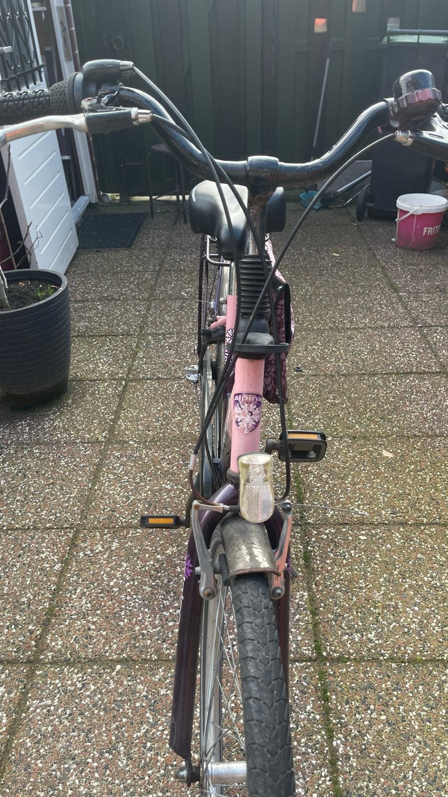 Alpina Girlpower meisjesfiets, Fietsen en Brommers, Fietsen | Meisjes, Velgrem, Ophalen of Verzenden, Handrem, Gebruikt
