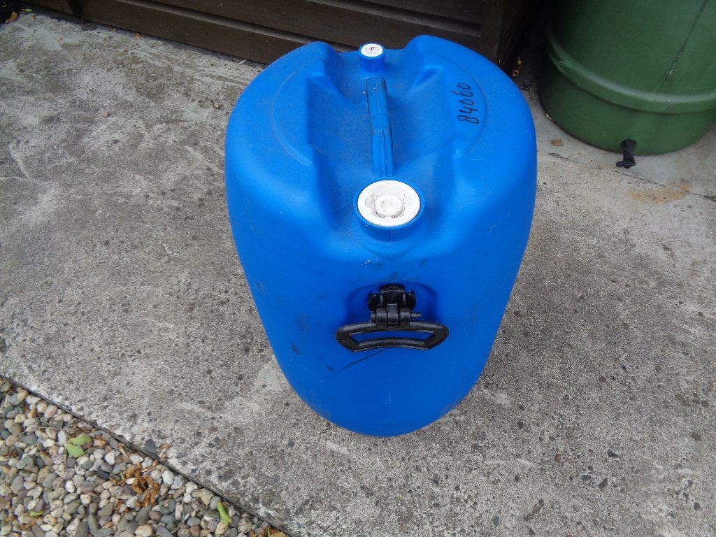 plastic vat 60 liter, Ophalen, Kunststof, Met kraantje, Minder dan 75 liter