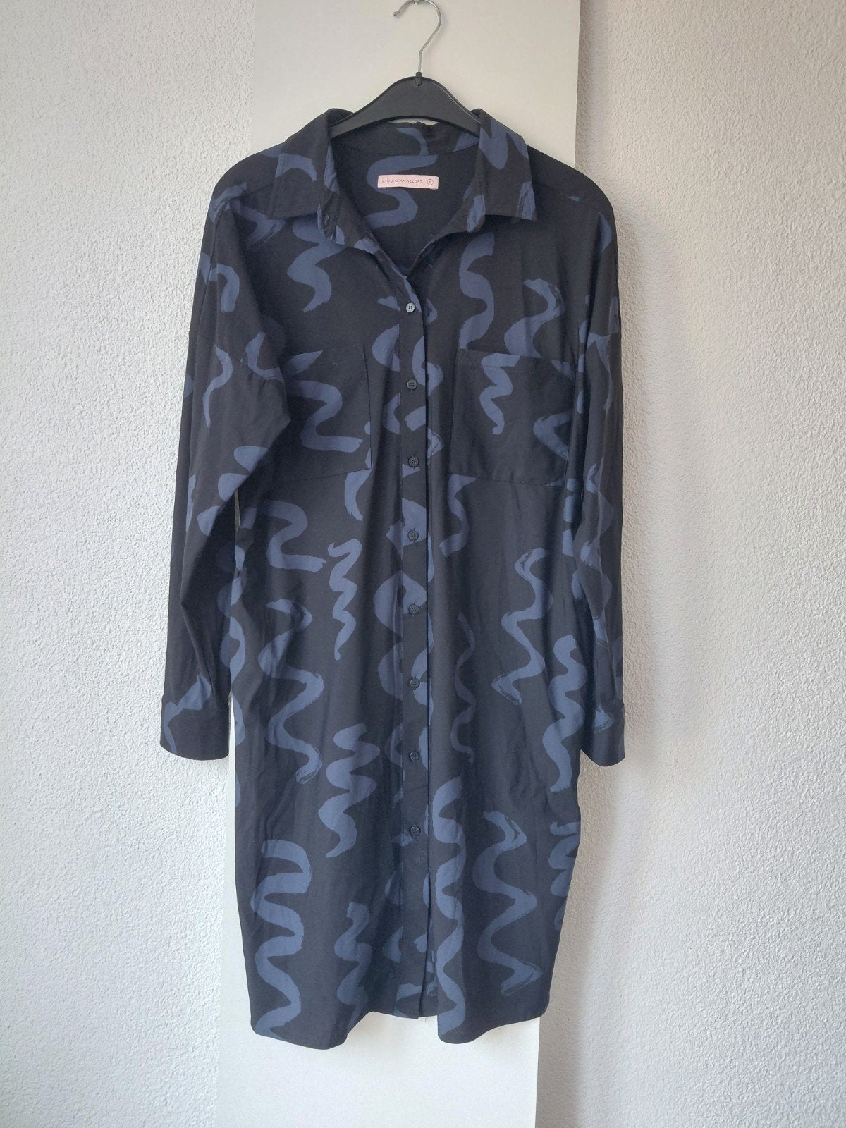 Studio Anneloes travel blauwe jurk m, Maat 38/40 (M), Studio Anneloes, Blauw, Ophalen of Verzenden