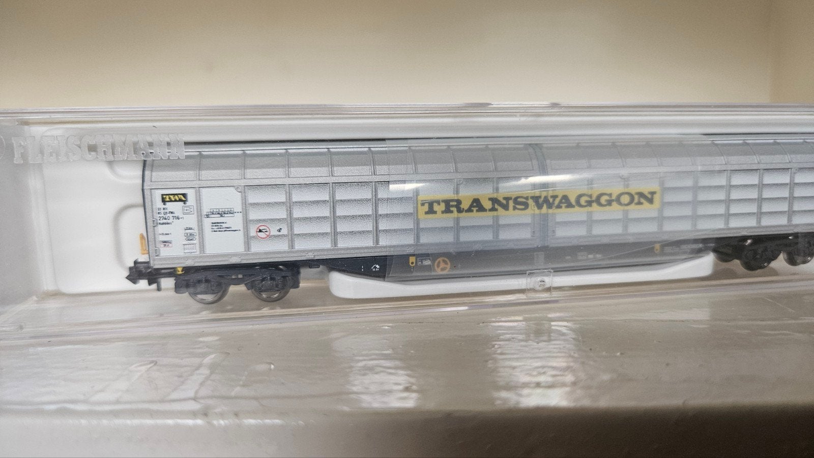 Fleischmann 838309 Transwaggon goederenwagon, Hobby en Vrije tijd, Modeltreinen | N-Spoor, Gelijkstroom, Fleischmann, Wagon, Ophalen of Verzenden