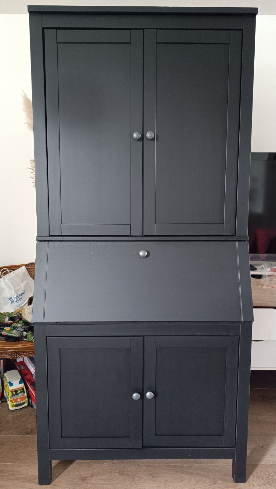 Hemnes bureau met kast, Huis en Inrichting, Kasten | Secretaires, Ophalen, Gebruikt