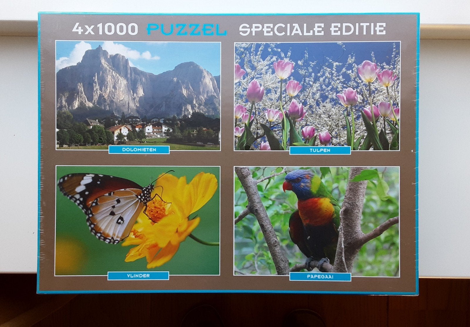 4 x 1000 puzzel. Speciale editie. Nieuw in folie., Ophalen of Verzenden, 500 t/m 1500 stukjes, Nieuw, Legpuzzel