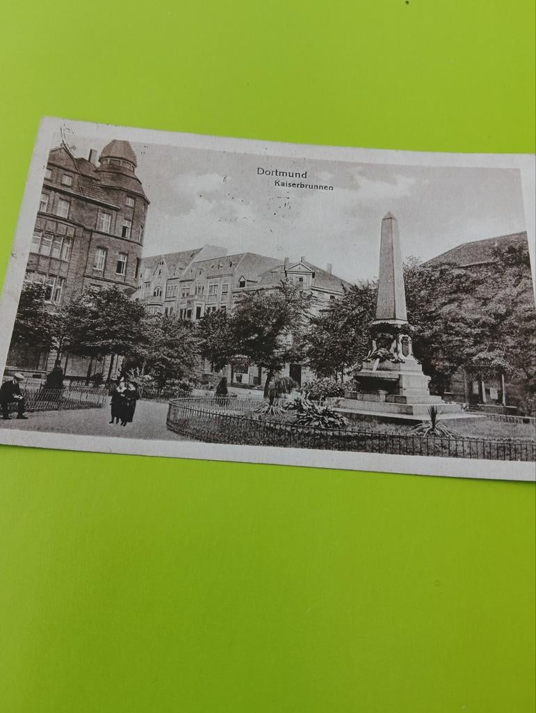 Dortmund Kaiserbrunnen - Oude Ansichtkaart (Gelopen), Ophalen of Verzenden, 1920 tot 1940, Gelopen, Duitsland