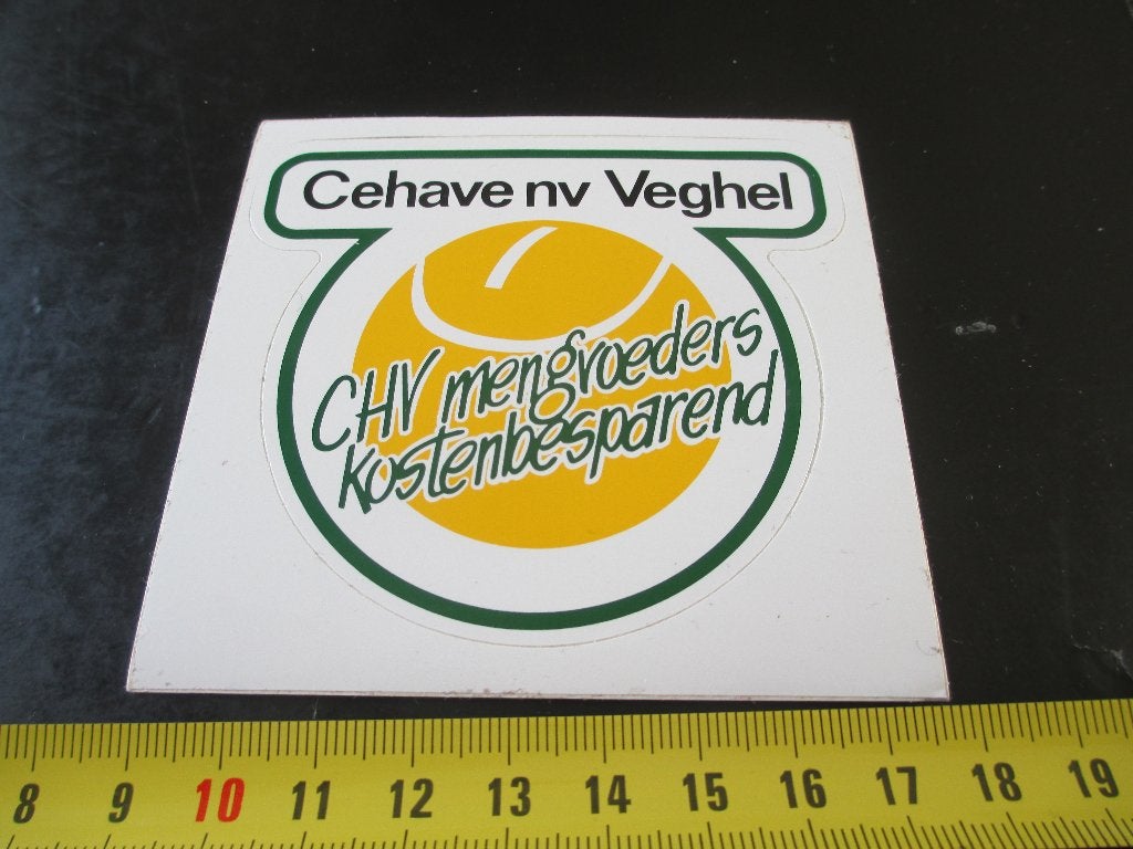 sticker Veghel Cehave NV CHV mengvoeders kostenbesparend, Verzamelen, Ophalen of Verzenden, Zo goed als nieuw
