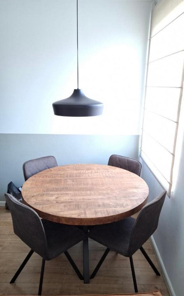 Mango Hout Eettafel, Ophalen, Zo goed als nieuw, Rechthoekig, 100 tot 150 cm