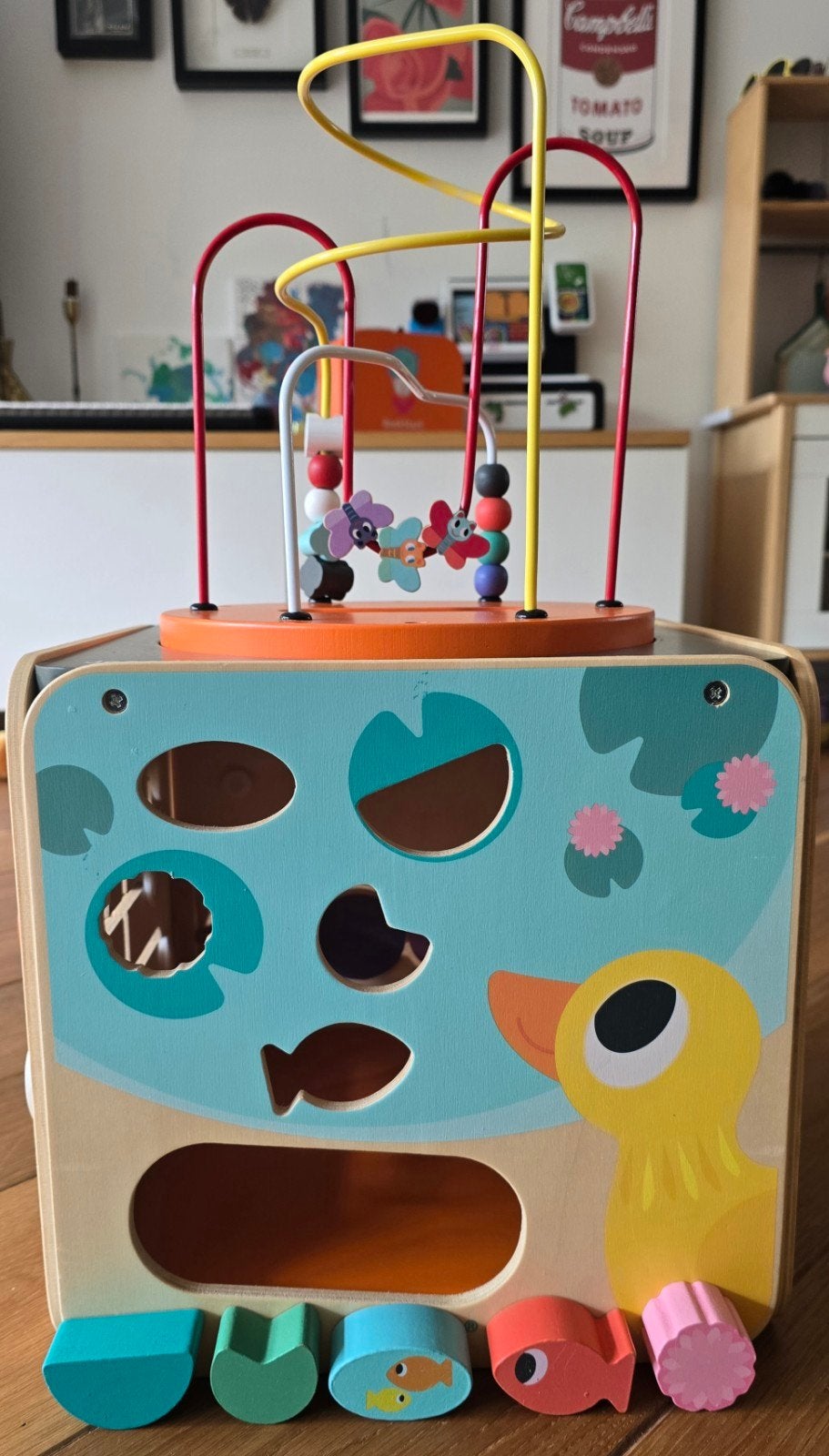 Janod houten activiteitentafel / kubus, Ophalen, Gebruikt, Overige typen