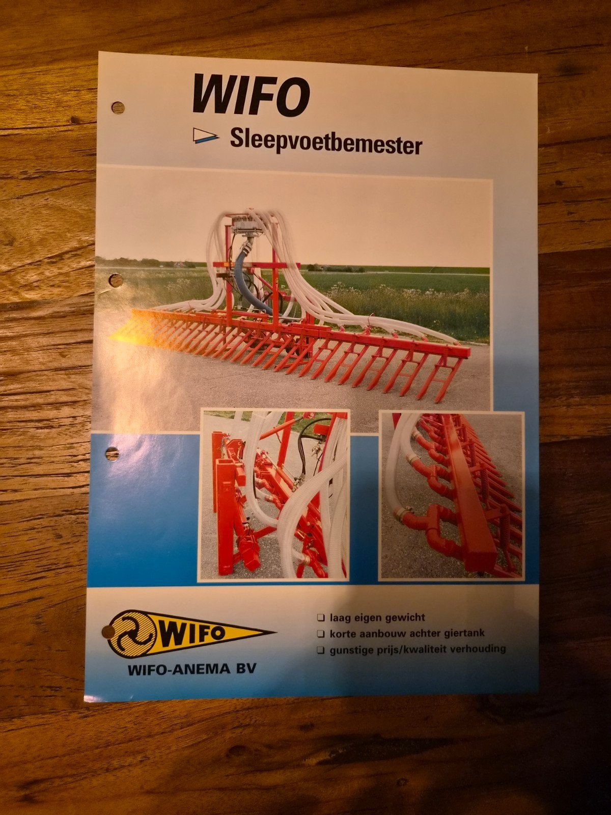 tractor folder WIFO sleepvloetbemester, Ophalen of Verzenden