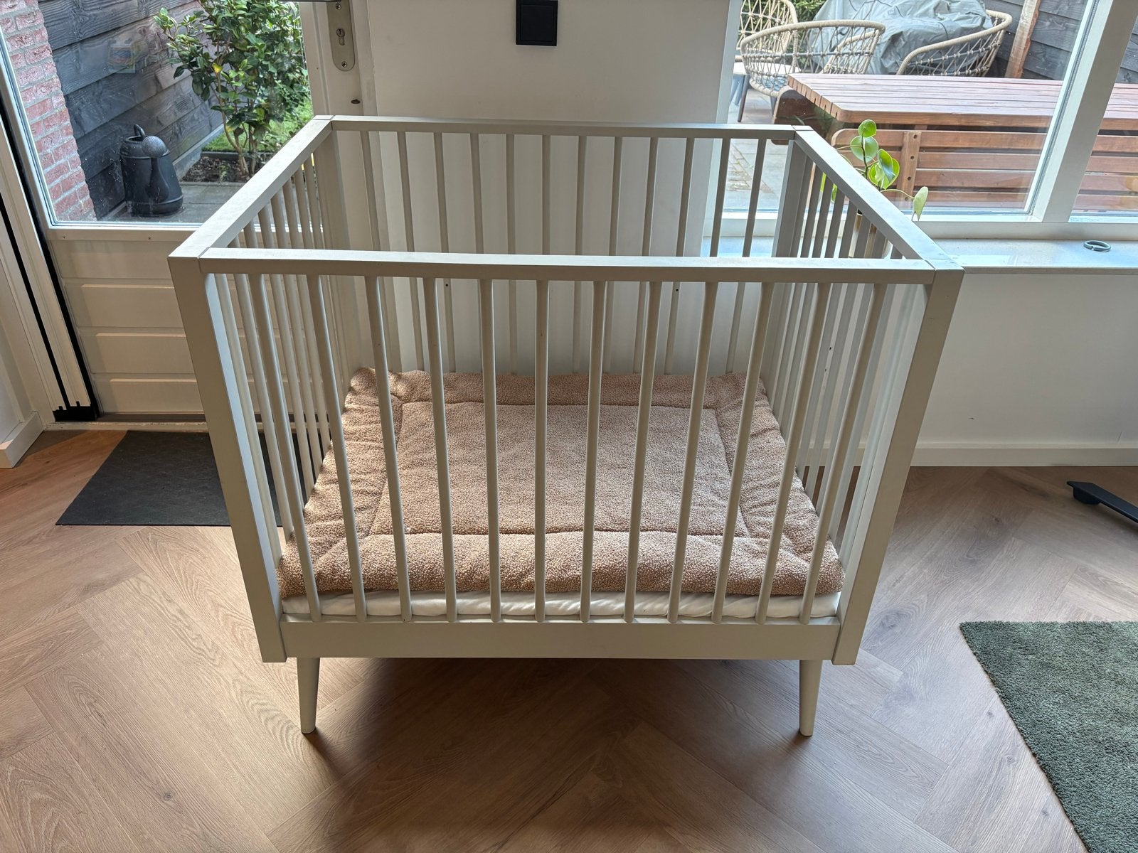 Box - Europe Baby Evy Box Oatmeal, Ophalen, Zo goed als nieuw, Rechthoekig, In hoogte verstelbaar