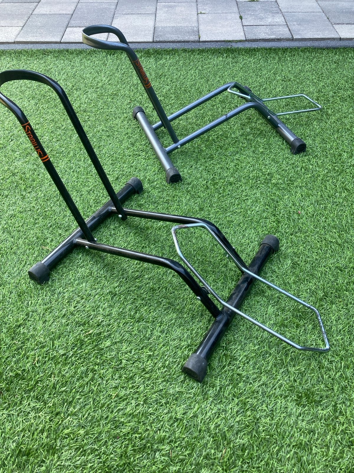 2x Stabilus Fietsstandaard - Zwart en Grijs, Ophalen of Verzenden, Gebruikt