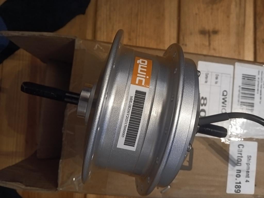 Qwic achterwielmotor 36V 250W E-bike, Ophalen of Verzenden, Nieuw, Wiel, Qwic