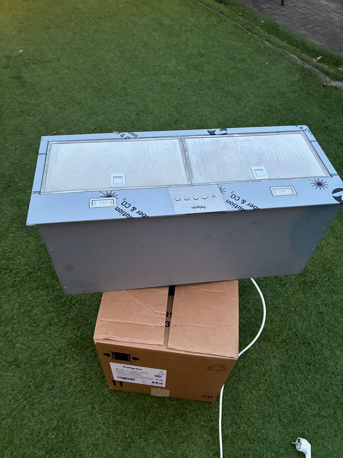 Pelgrim ISW771RVS inbouw afzuigkap nieuw, Onderbouw afzuigkap, Ophalen of Verzenden, Zo goed als nieuw, Inbouw