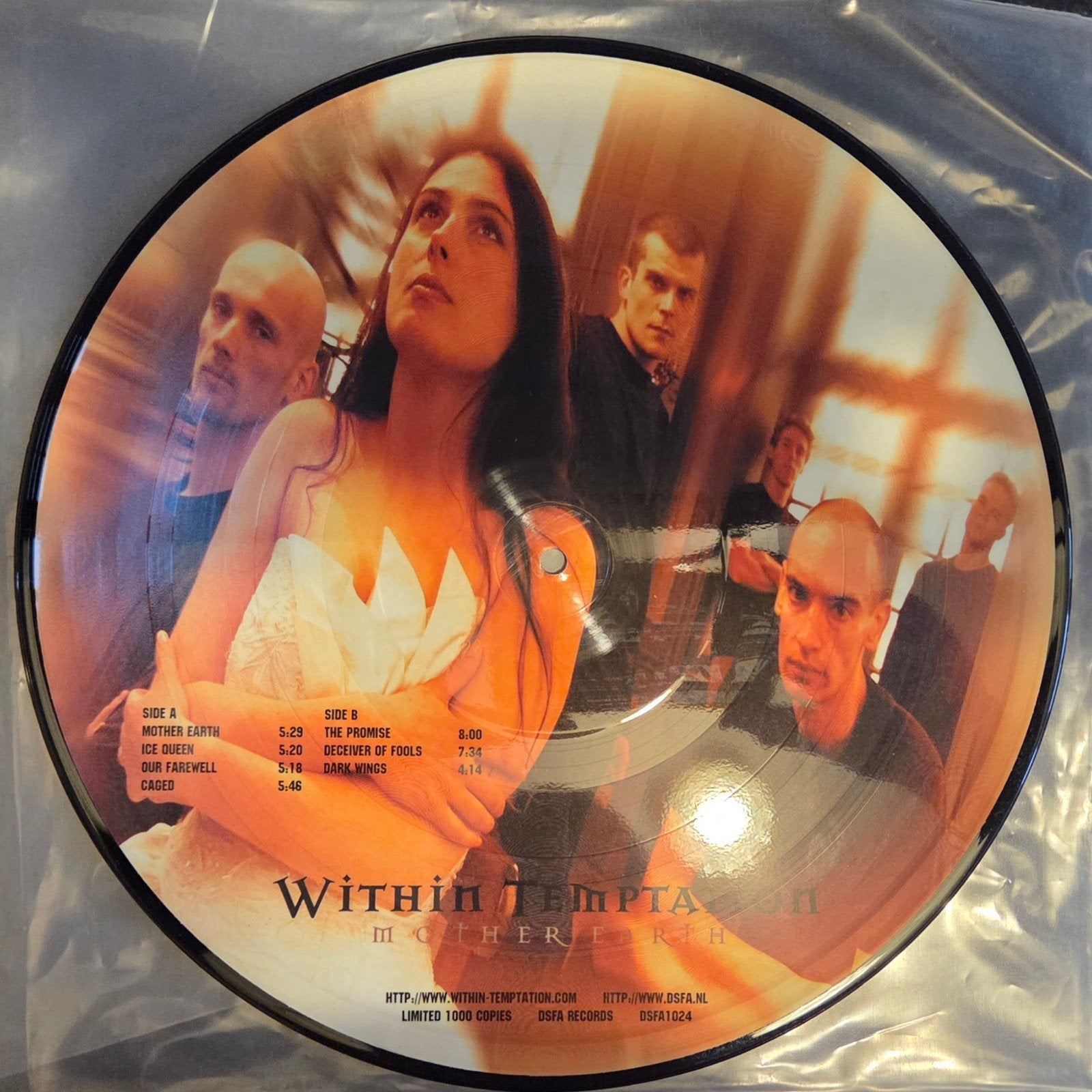 Within Temptation - Mother Earth Picture Disc LP, LP, Beschermende buitenhoes, Ophalen of Verzenden, Zo goed als nieuw