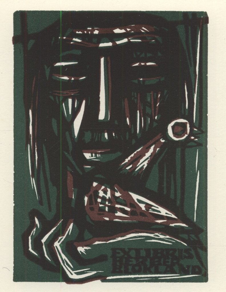1131 Ex Libris Nederland : Ru van Rossum, z.j., Antiek en Kunst, Verzenden, Ex libris