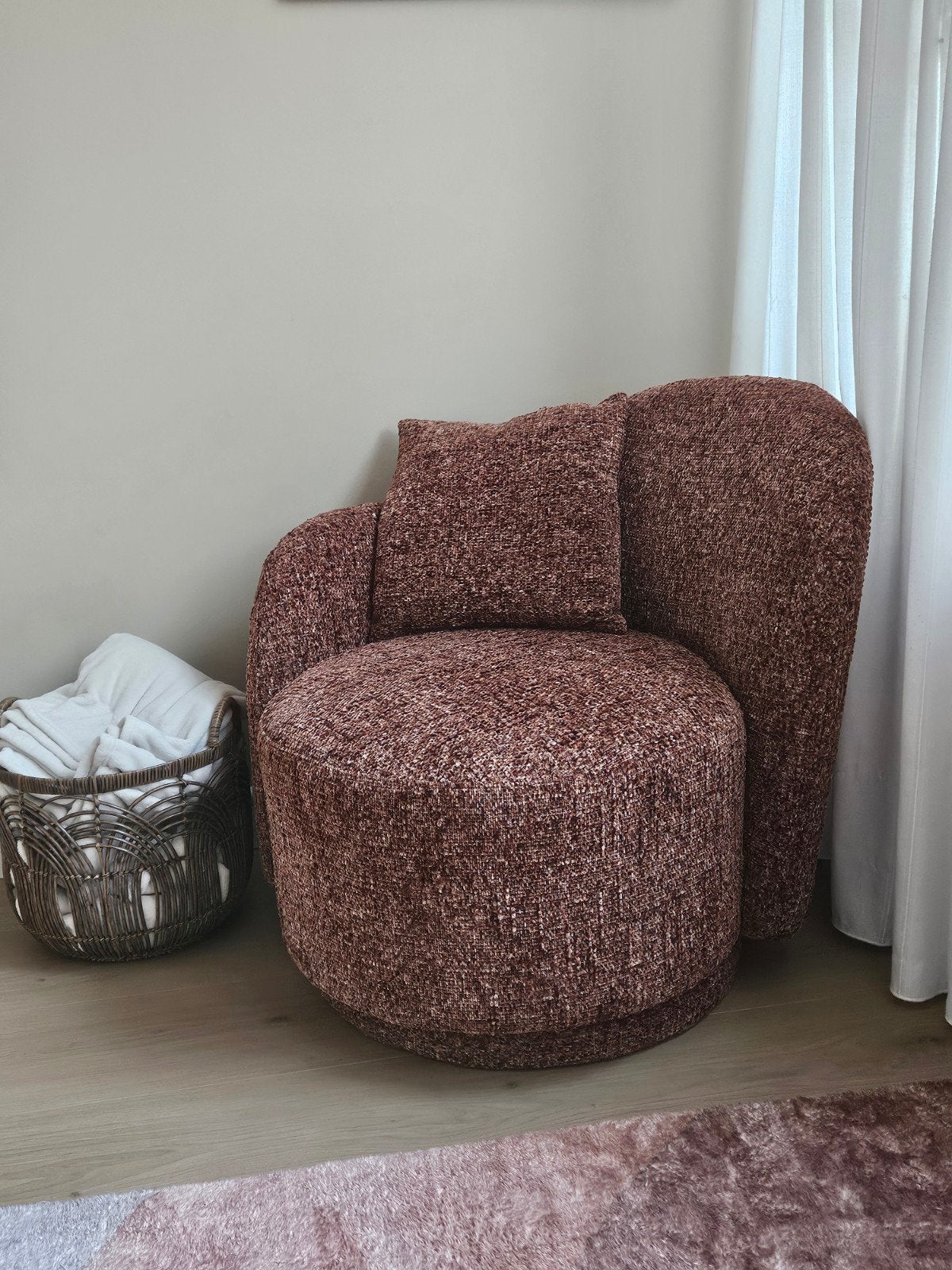 Fauteuil van het merk dutchbone, Ophalen, Zo goed als nieuw, 75 tot 100 cm, 50 tot 75 cm
