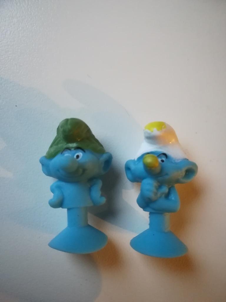 Smurfen: mini zuignap smurfen, Ophalen of Verzenden, Zo goed als nieuw, Verschillende Smurfen