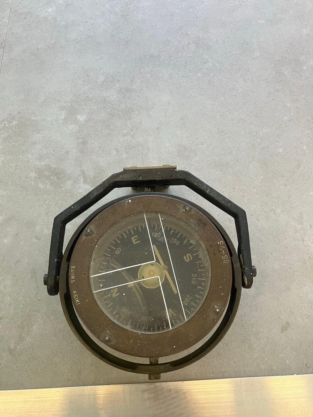 Vintage Barometer en Kompas Set - Maritieme Decoratie, Ophalen of Verzenden, Gebruikt, Barometer